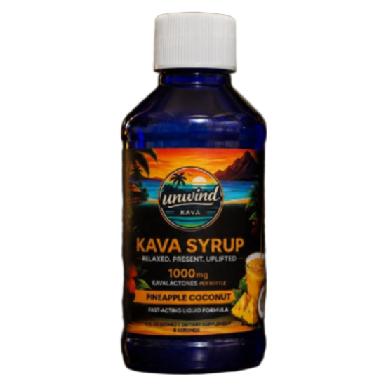 Unwind Pineapple Coconut Kava Syrup                 (10 Bottles/Case)