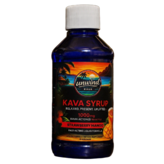 Unwind Strawberry Mango Kava Syrup              (10 Bottles/Case)